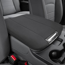 Center Console Cover Compatible Jump Seat Console 2013-2026 Ram Black Neoprene picture
