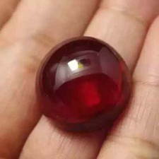 Certified A+ Natural 12.50 Ct Burmese Red Ruby Round Cabochon Loose Gemstone picture
