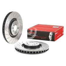 For Mercedes-Benz GLE63 AMG S 16-19 UV Coated Drilled Vented Front Brake Rotor picture
