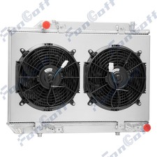 For 1986~1991 Mercedes-Benz 350SDL 300SDL 350SD 3 Row Radiator+Shroud Fan. picture