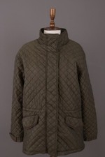 HARKILA Green Quilted Oversize Outdoor Jacket Size 42 picture