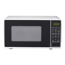 Mainstays Countertop Microwave Oven 0.7 Cu Ft 700 Watts White Black Red picture