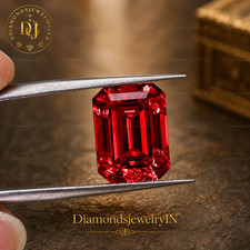 Certified Red Diamond VVS1  Emerald Cut 7x5 mm Red Diamond 1 CTS Loose Gemstone picture
