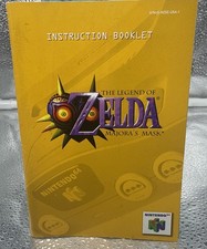 The LEGEND of ZELDA MAJORA'S MASK Nintendo 64 N64 Game Instruction Manual *ONLY* picture