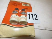 2X Vintage Harley Davidson Touch Up Paint Bottle 1/2oz 98600-GB Pewter Metallic picture