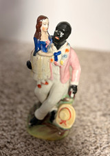 Staffordshire Rare Uncle Tom And Eva Antique Figurine picture
