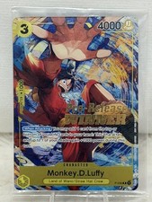 2023 One Piece EN Monkey D Luffy OP04 Pre-Release Winner PROMO P-036 Sealed picture