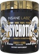 Psychotic Pre Workout Cherry Bomb 35 Servings Extreme Energy picture