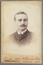 1880s MLB Ned Hanlon Detroit Wolverines Baseball HOF Cabinet Card picture