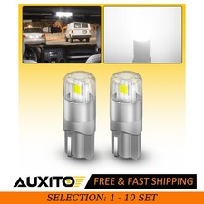 2-20X T10 LED License Plate Light Bulbs 6000K White 168 194 3030SMD 2US2T AUXITO picture