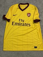 ARSENAL LONDON NIKE 2010/11 AWAY FOOTBALL SHIRT SOCCER JERSEY Sz XL picture