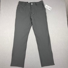 Lululemon Mens EasyFive Classic-Straight Pant 34L Grey Utilitech Twill NWT picture