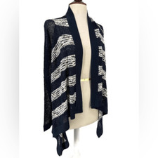 NWT Dolce Cabo Striped Open Draped Cardigan Sweater Sz S/M picture