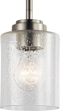 Kichler 44032NI Winslow 1 Light 4.25 inch Brushed Nickel Mini Pendant picture