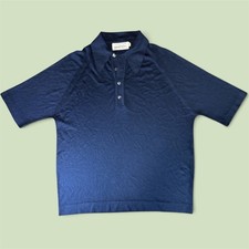 Vintage Arnold Palmer Robert Bruce Polo Shirt Mens Large Navy knit golf picture