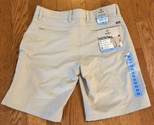 NWT Hurley Men's Lightweight Grey 4-Way Stretch Fit Trek Hybrid Shorts 32x9.5 picture