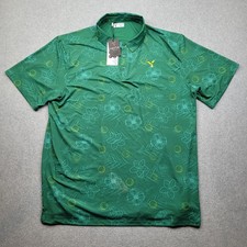 Yatta Golf Polo Mens 4XL Green Augusta Floral Golf Ball Graphic Performance NWT picture