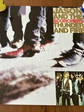 Jason and the Scorchers Thunder and Fire Poster Original 1989 Promo 24x24” picture