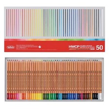 Time Sale Holbain Artist Watercolor Pencils 50 Full Colors Set Japan New picture