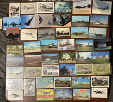 45+Vintage Air Force War Plane Post Card Lot Includes WWI/WWII Lockheed Boeing C picture
