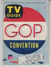 Vintage TV Guide 8/18/1956 GOP Convention Southern Ohio Edition picture