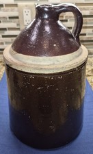 Antique American Stoneware 1G Moonshine Jug picture