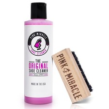 Pink Miracle Shoe Cleaner Kit w/ Brush - 8 oz. Sneaker Fabric and Sole Cleaning picture