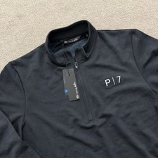 NWT TravisMathew Coveside 1/4 Zip Pullover Black Men’s Sz M TM1MZ339 picture