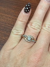 mutli-tone 10k white gold ring picture
