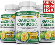 3 x BOTTLES 180 Capsules 3000mg Daily GARCINIA CAMBOGIA HCA 95% Weight Loss Diet picture