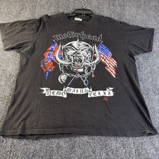 VTG 1991 Motörhead America Tour T Shirt Mens XL Hanes Single Stitch Metal picture