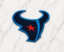 HOUSTON TEXANS NFL EMBROIDERED IRON ON PATCH 3.25