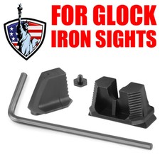 Industries Stainless Steel Co-Witness Height Front &Rear Sights for Glock USA picture