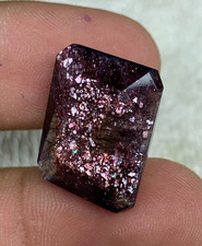Natural Bloodshot Iolite Sunstone 18.25ct Octagon Faceted Loose Gemstone picture