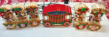 Vintage Mr. Christmas Holiday Carousel Musical & Lights Horses Animals Works X5 picture
