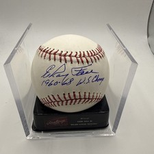Elroy Roy Face Signed OMLB Baseball Pittsburgh Pirates 1960, 1968 WS Champs Insc picture