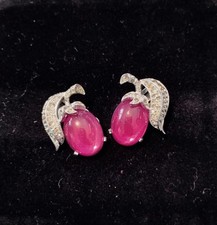 Jomaz Mazer Vintage Fruit Cherry Cabochon clip-on  picture