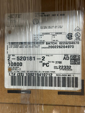 QTY 10,800 TE 2-520181-2 Ultra-Fast .187 ASY REC 22-18 AWG RCPT REEL picture