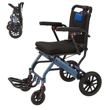 21 lbs Lightweight Elderly Transport Wheelchair Portable Folding Transport Chair picture