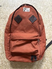 True Vintage 1970s The Mountain Works Backpack Orange USA Hiking Daypack Retro picture