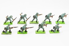 Vintage Britains Deetail WWII German Soldiers 1 32 Scale 1971 Lot of 9 picture