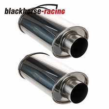 2PCS 2.5'' Ultra Quiet Muffler Resonator 2.5 in,304s Exhaust Vibrant Resonator picture