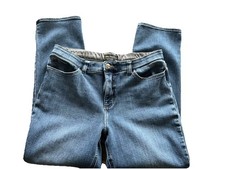 LEE Women’s Jeans Ultra Lux Soft Waistband 14 Slim Straight Mid-Rise picture