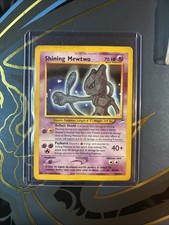 Shining Mewtwo Holo MP ( Needs Cleaning) Secret Rare Card 109/105 Neo Destiny picture