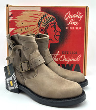 Chippewa CRAZY HORSE ENGINEER Women's NEW Leather Boot Gray Multiple Sizes picture
