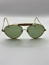 Vintage 1940s WWII Loop Aviator Pilot Sunglasses picture