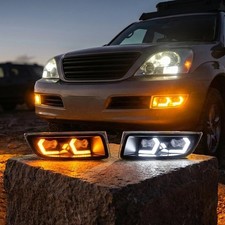 LED Fog Spot Lights for 2003-2009 Lexus GX470 with Sequential Turn Signal picture
