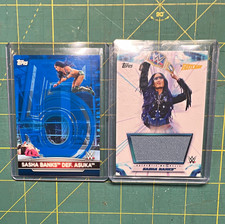Sasha Banks 2021 Topps Women's Division Purple /25 Mat Relic /250 Lot WWE picture