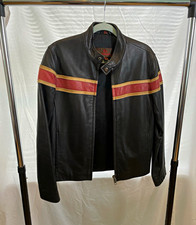 Vintage Danier Leather Motorcycle Jacket Men's picture