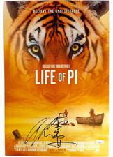 DIRECTOR ANG LEE SIGNED LIFE OF PI 12X18 MOVIE POSTER PHOTO JSA COA picture